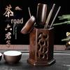 Ebony Wood 'Six Gentlemen' Tea Ceremony Tool Set