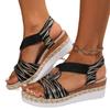 Plus-size Women's Shoes Wedge Heels Lightweight Fish-mouth Sandals