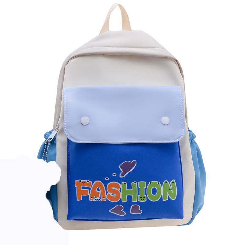 New Trendy Lightweight Children s Backpack For Boys And Girls With Breathable Nylon Fabric And Cool Modern Style Blue