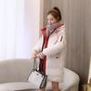 Cotton Padded Women Middle Long Korean Loose Thickened Winter Jacket New Bread
