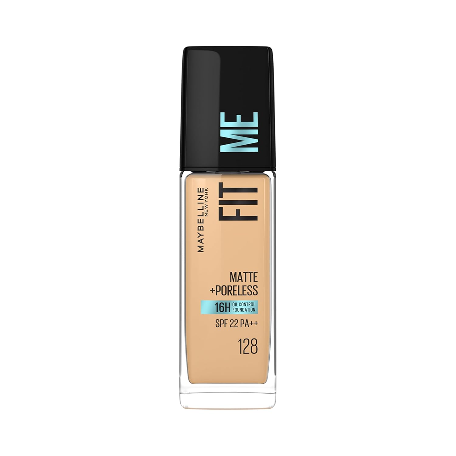 

Maybelline New York Fit Me Matte Poreless Liquid Foundation With SPF 22, Oil Control, Natural Matte Finish, Shade 128 Warm Nude, 30ml