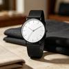Herren Mesh-Armbanduhr Minimalistische Quarz-Analog-Uhr Einfaches rundes Zifferblatt Armbanduhr für Business Büro Freizeit