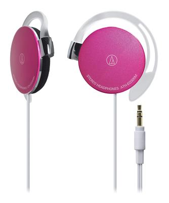 Sluchátka Audio Technica PK s drátovou nástavcem do uší, růžová ATH-EQ300M