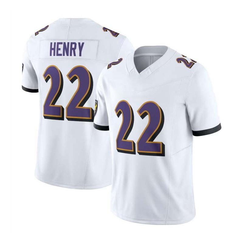 Baltimore Ravens 8 JACKSON 22 HENRY Football Jersey Embroidered Sports Uniform
