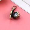 Piggy keychain watch hanging watch retro exam cartoon retro Piggy flip pocket watch backpack keychain for men and women