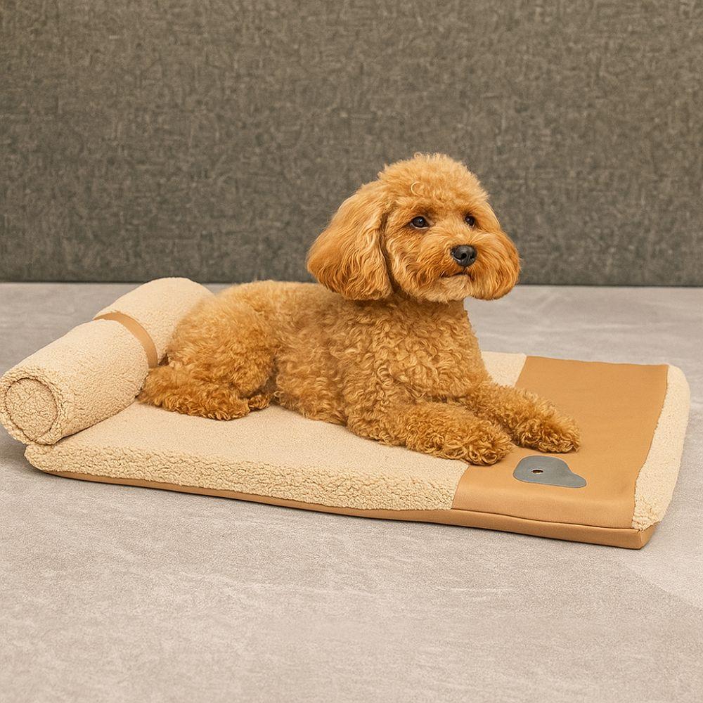 Removable Dog Plush Bed Neck Protection Warm Dog Mattress Practical Pet Dog House Crate