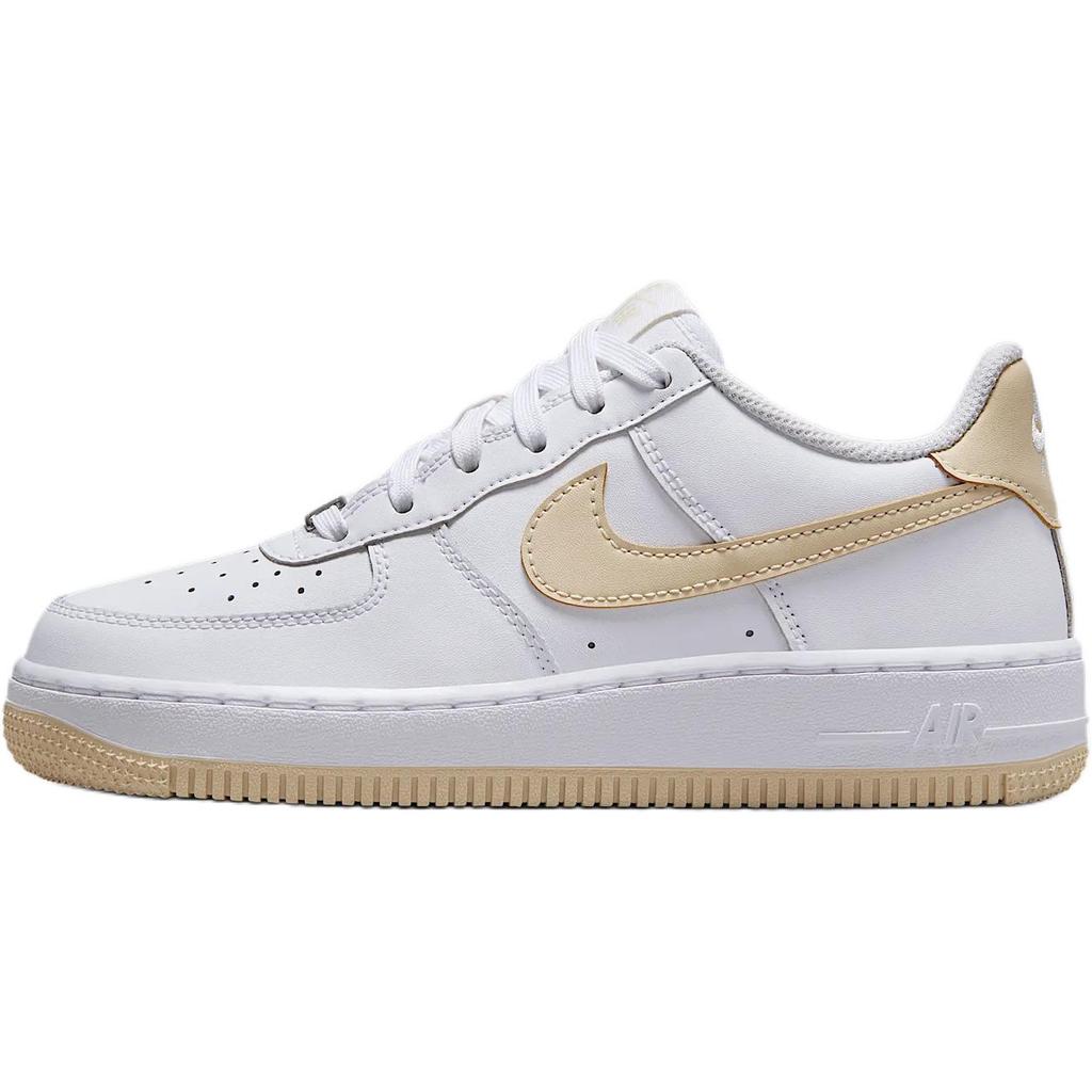 Nike Air Force 1 GS White Light Khaki Kids Sneakers FV5948-118