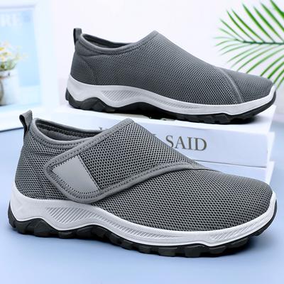 Męskie buty letnie męskie siatkowe oddychające buty codzienne buty jeden pedał rzep buty pojedyncze