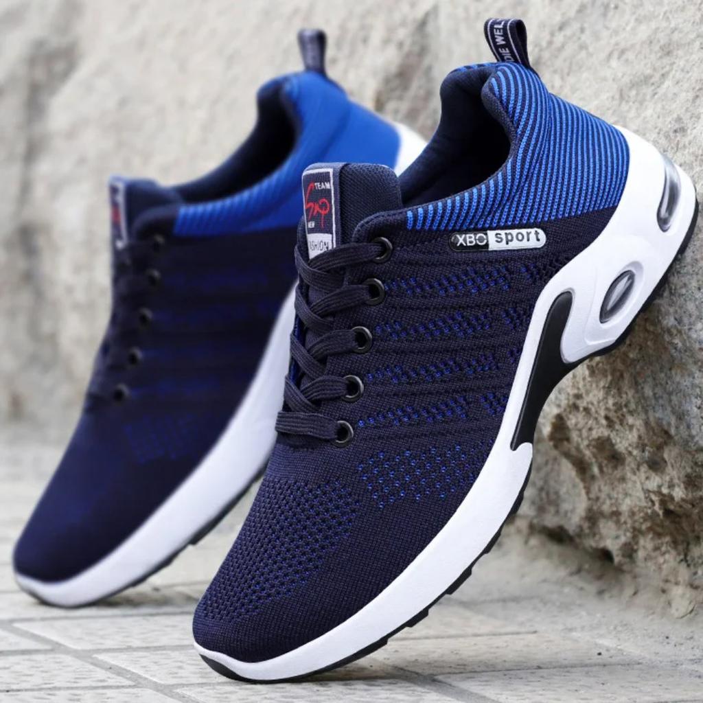 New Trend of Men's Shoes In Summer: Men's Breathable Lace-up Running Shoes, Korean-style Lightweight Casual Sneakers