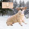 Windproof Winter Flannel Jumpsuit Jacket Coat for Small Dogs Puppy Chihuahua Bulldog Outfit with D Ring Pet Dog