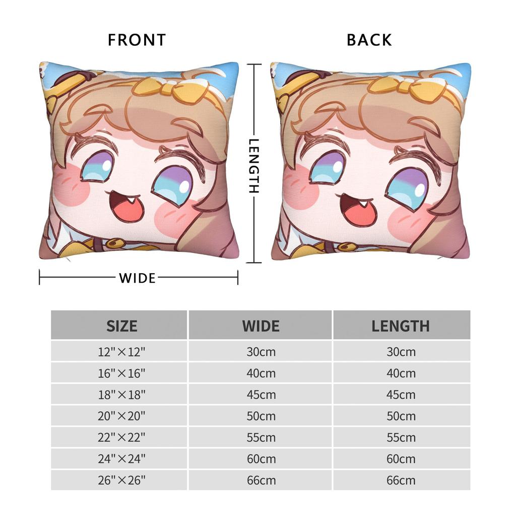 Kawaii Gaming T-Trickcals Pillow Case Vintage Pillow Cover Square Pillowcases For Sofa Car Home Decor