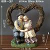 Europe Sweet Grandparents Resin Sculpture Accessories Art Wedding Anniversary Gifts Home Bedroom Desktop Statue Decoration Items
