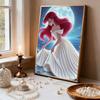 Pearl Painting Ariel Moon Night Wedding Dress Creative Art 5D Exquisite Landscape Sparkling Painting Craft Home Wall DecorationDIYHandmadeGift