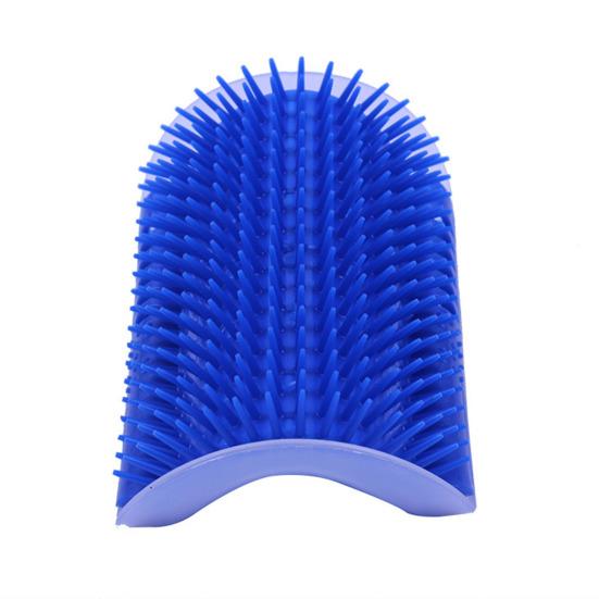 Cat Corner Scratcher Self-Grooming Massage Comb with Catnip Easy To Install Wall Corner Massage Comb Scratcher Grooming Brush Tool