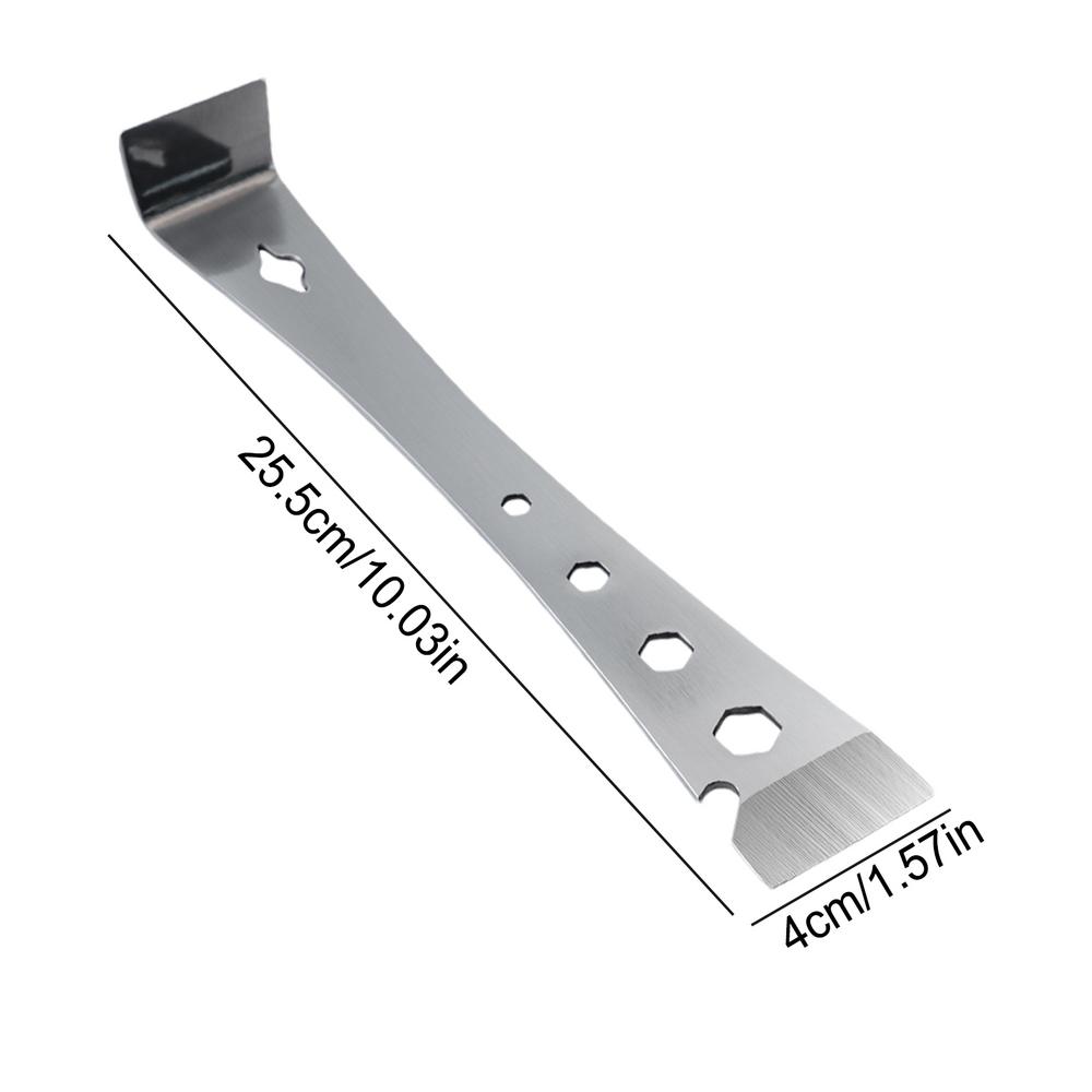 stainless steels crowbar Wooden board dismantling spatula pry bar multifunctional lever screwdriver manual tool