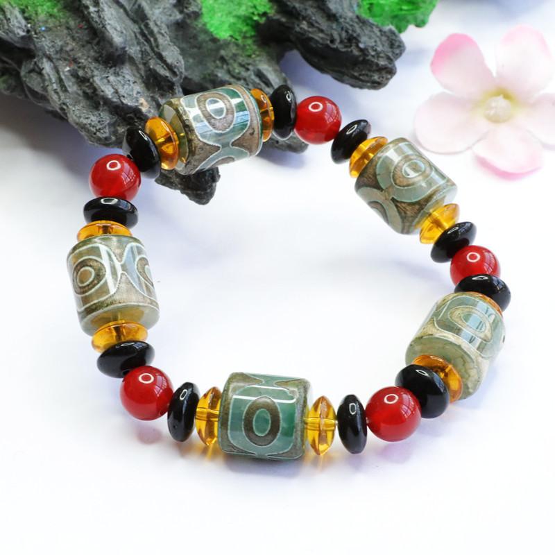 2026 Red Agate Tibet Beads as Right Rain Bracelet Chalcedony Factory Live Delivery S2040414