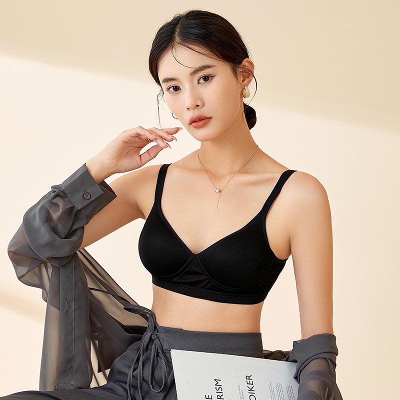 

Бюстгальтер из тутового шелка с застежкой сзади - Удобное, дышащее спортивное нижнее белье L (80ABCD)