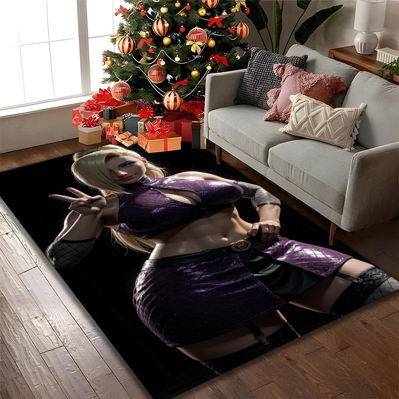 1 pièce de tapis de chaise imprimé Naruto pour utilisation à la maison, au bureau, tapis pour salon, cuisine, salle de jeux