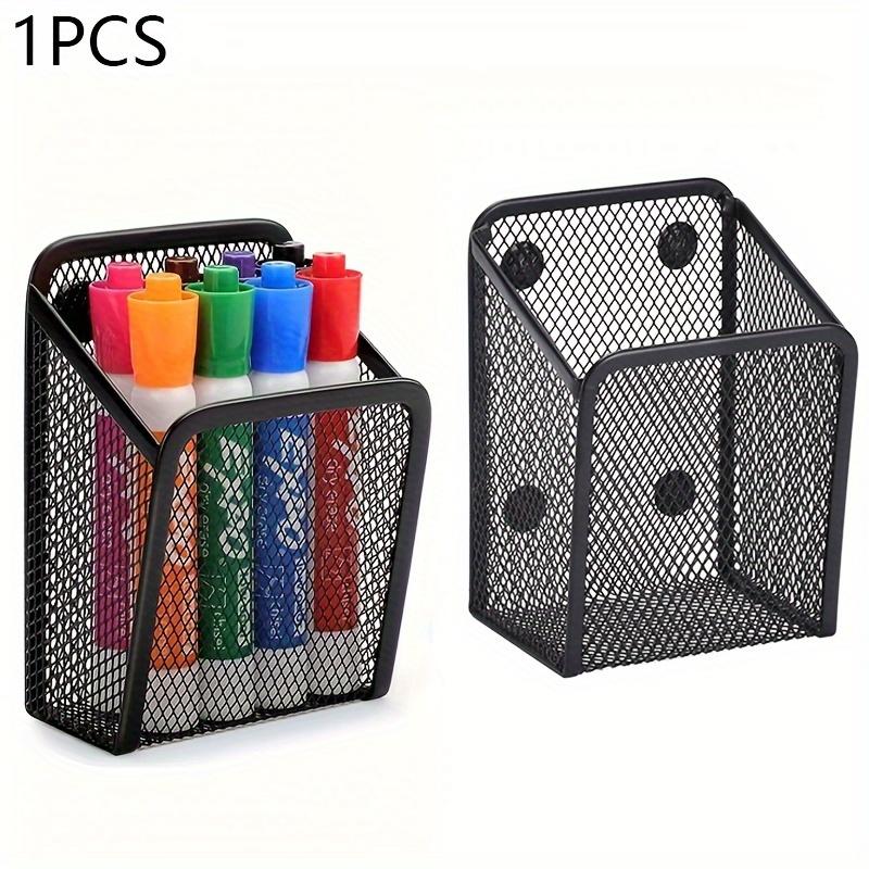 Magnetic Mesh Stainless Steel Pencil Holder: Organize Your Office Or Home with Style