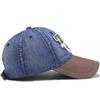 Unisex Washed Cotton Baseball Cap W Letter Embroidery Outdoor Casual Classic Hat for Women And Men