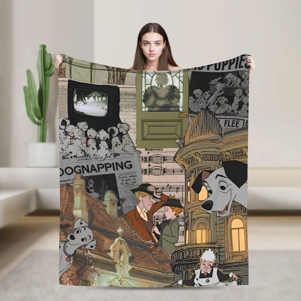 101 Dalmatians Pongo Perdita Coperta Rolly Cani Coperte Plaid in Pile Decorazione Divano Casa Trapunta Leggera Multifunzione