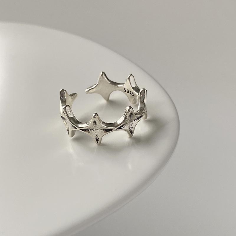 Geometric Shape Stunning 925 Silver Ring Perfect For Elegant Casual Or Formal Events