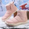 Unisex Cotton Boots Plus Velvet Warm and Waterproof Five-finger Snow Boots Outdoor Non-slip Hiking Boots Minimalist Cotton