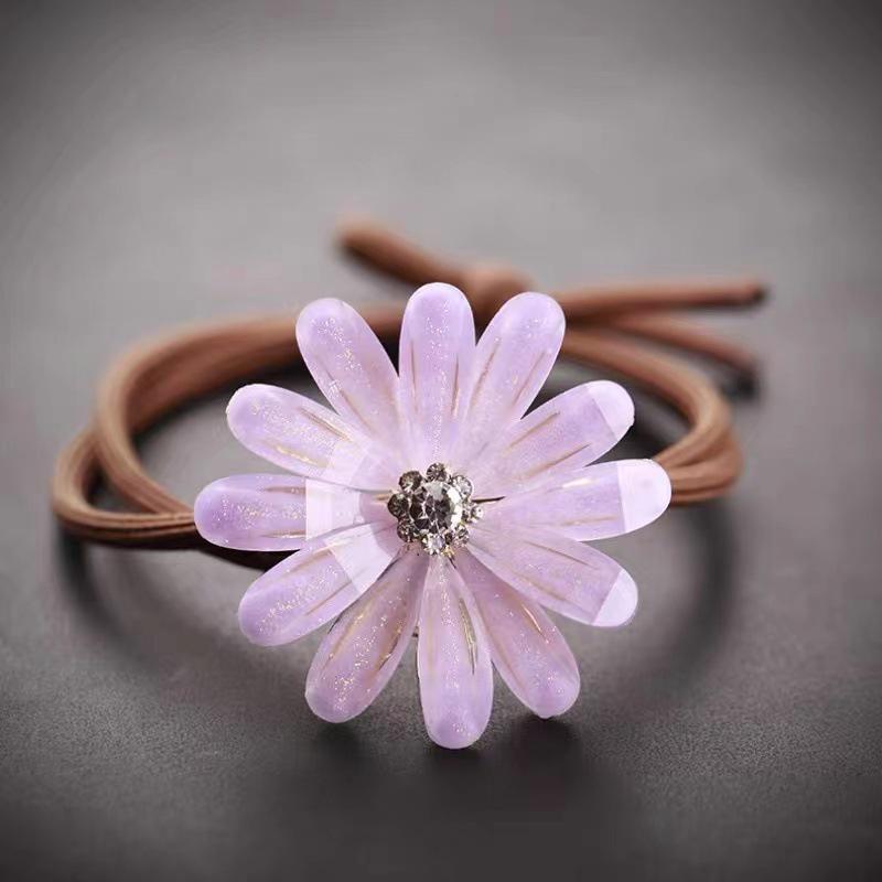 Coreean Retro Ochi de Pisică Stras Floare Elastic de Păr Bandă Elastică