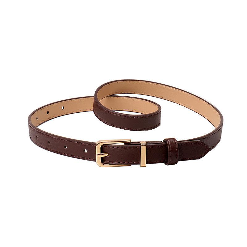 Women's belt New fashion casual belt Women's, versatile high-end simple ins style with jeans belt