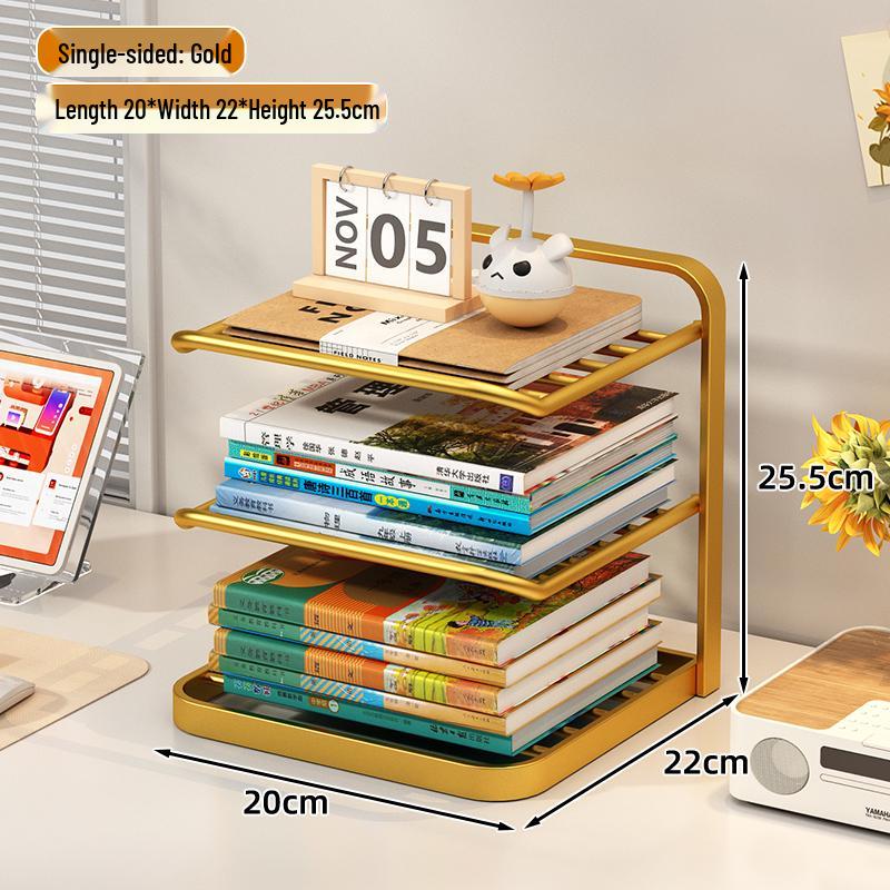Desktop Book Organizer and Storage Rack