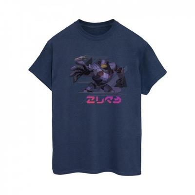 Disney Camiseta Boyfriend de Algodão Lightyear Zurg Complex para Mulheres/Senhoras