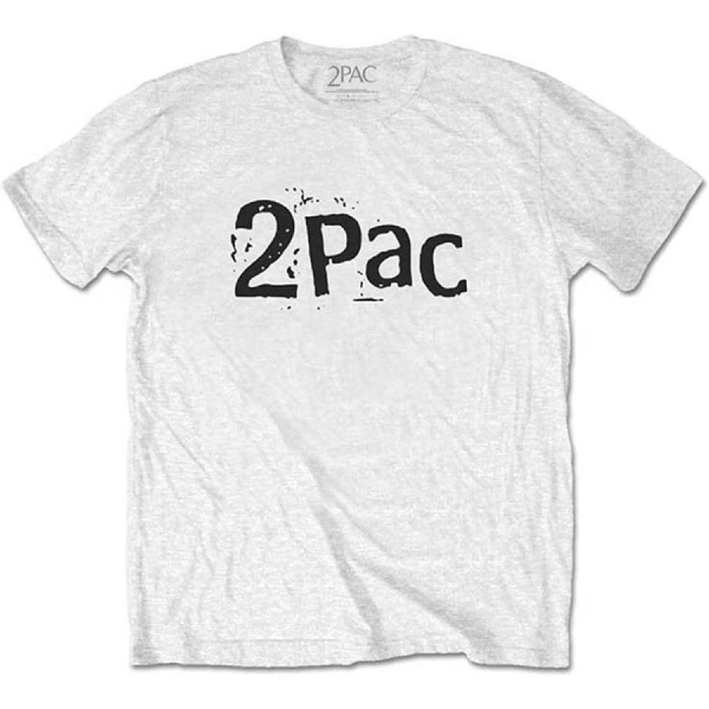 Tupac Changes Back Repeat unisex (Stampa posteriore) T-shirt Slim Fit XX-Large Bianca