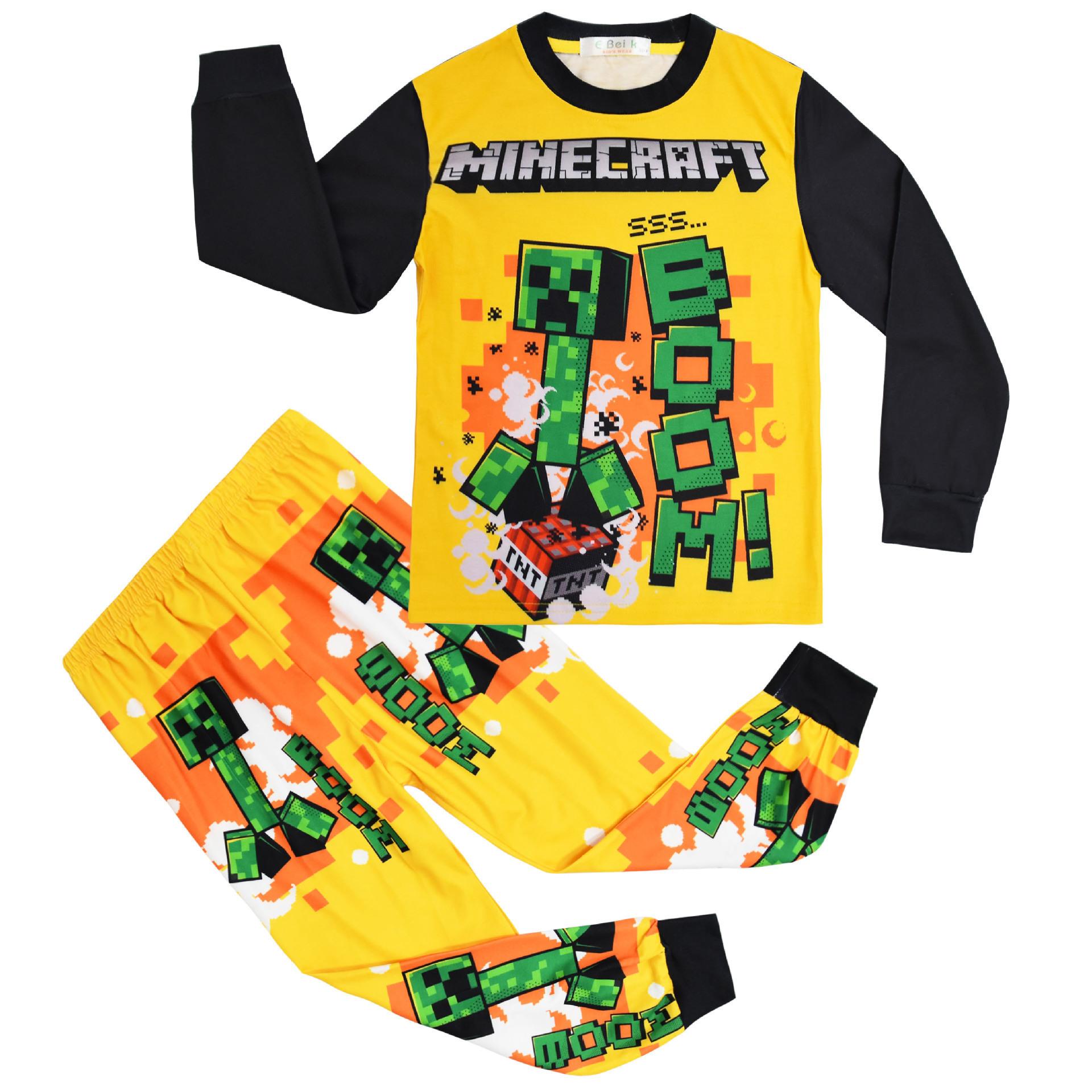 

Game Hot Sale, Cartoon Digital Printing 110-150 Children S Long-Sleeved Loungewear Set 7038 110