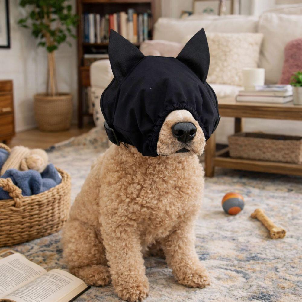 Noise Reduction Dog Pacify Eye Mask Light Blocking Anti Startle Dog Placate Headgear Stabilization Comfort Fit
