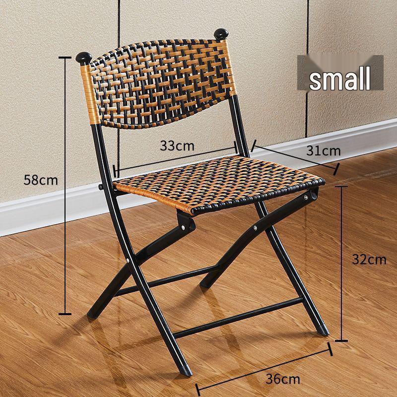 

Складной ротанговый стул для балкона и офиса - Отдых на свежем воздухе