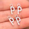 Zinc Alloy Alphabet Charms: 2 Colors, 26 Letter Pendants for Jewelry, Handbag, and Mobile Phone Accessories