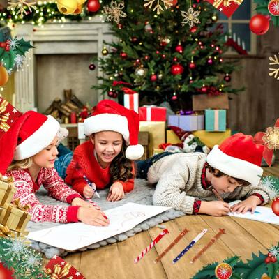 Christmas Erasable Gel Pen Set 0.4mm Festive Holiday Pens with Eraser Tips School Office Supplies for Students