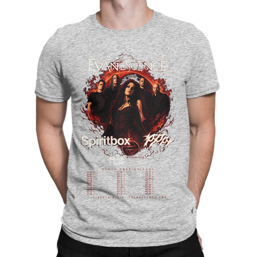 Evanescence Tour Extra Soft Funny Graphic 100 Cotton Tshirt Amy Lee Evanescence Tees Tops For Unisex
