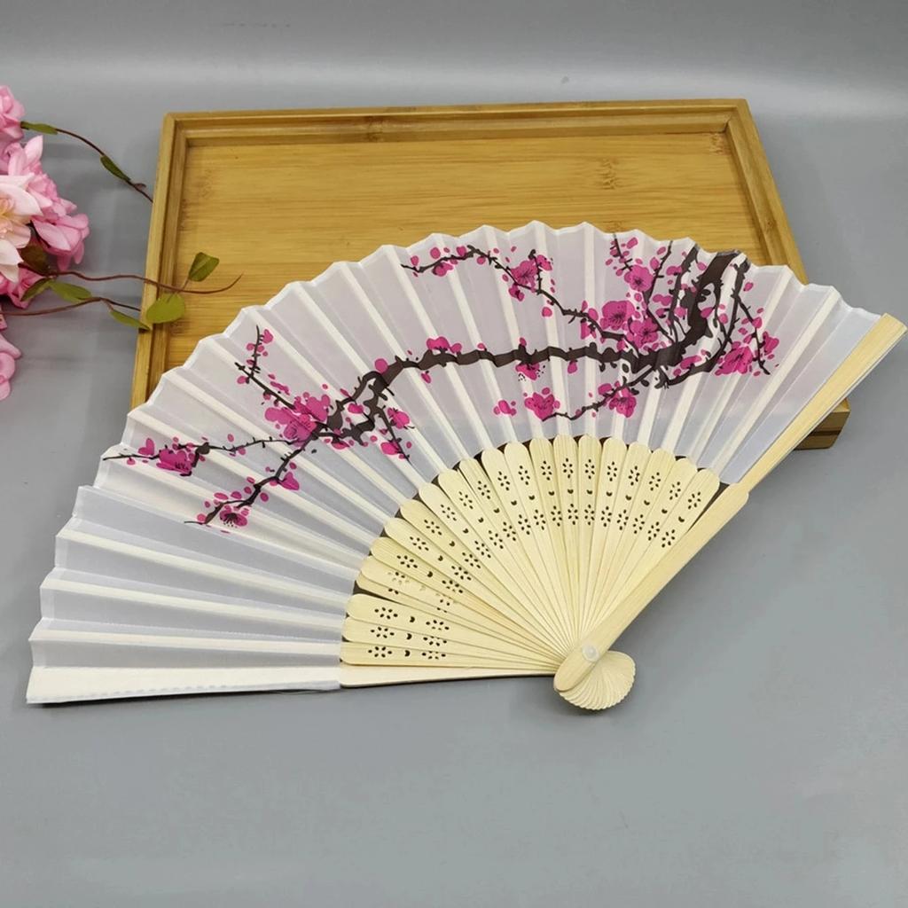 1pc/3pcs/5pcs-Vintage Folding Fan Decorative Fan Floral Pattern Folding Fan For Home Decor Art Supplies