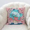 Luxury Home Decor Pillow Cover Living Room Sofa Cushion Cover Cute Cartoon Frog Pattern Cushion Cover
