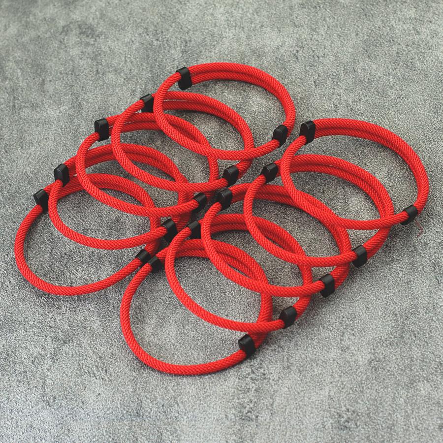 

Economical 10Pcs/Pack Lucky Red Thread Bracelet Men Women Adjustable 4mm Milan Rope Nautical Braclet Wholesale Friendship Joias
