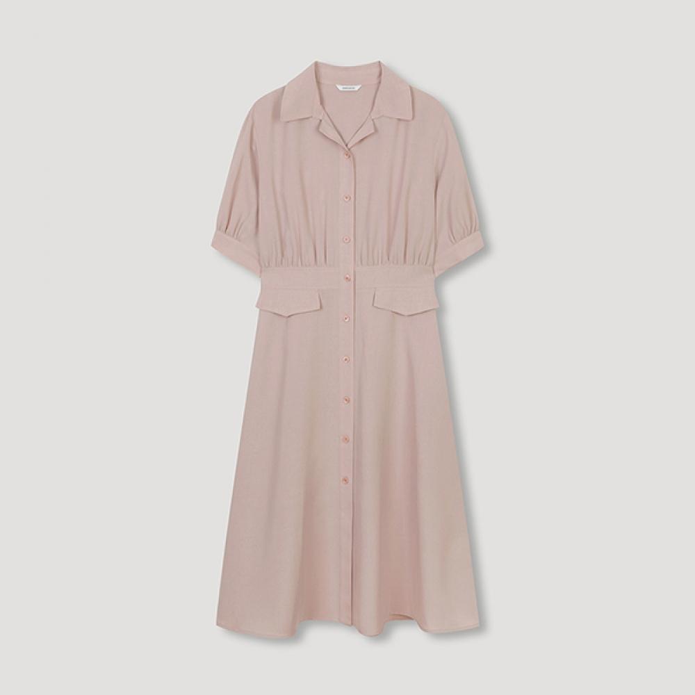 

She S miSS Open Collar dreSS Swwopn22020 Pb pink beige/66