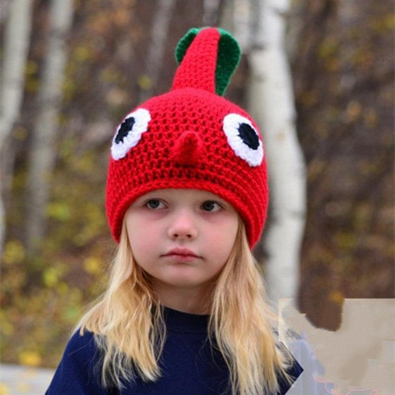 Cute Crochet Hat Hand-woven Funny Cap Gift Skull Beanie Cap Novelty Headwear for Adults and Kids