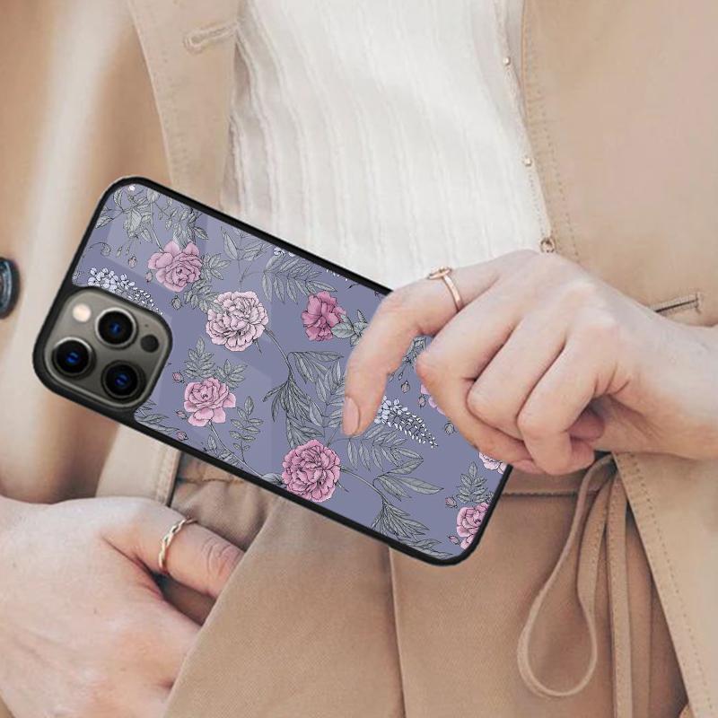 Painting Flowers Nature Leaves Magnetic Phone Case For APPLE iPhone 17 Air 16 14 13 12 Pro Max 15 Plus Wireless MagSafe Cover