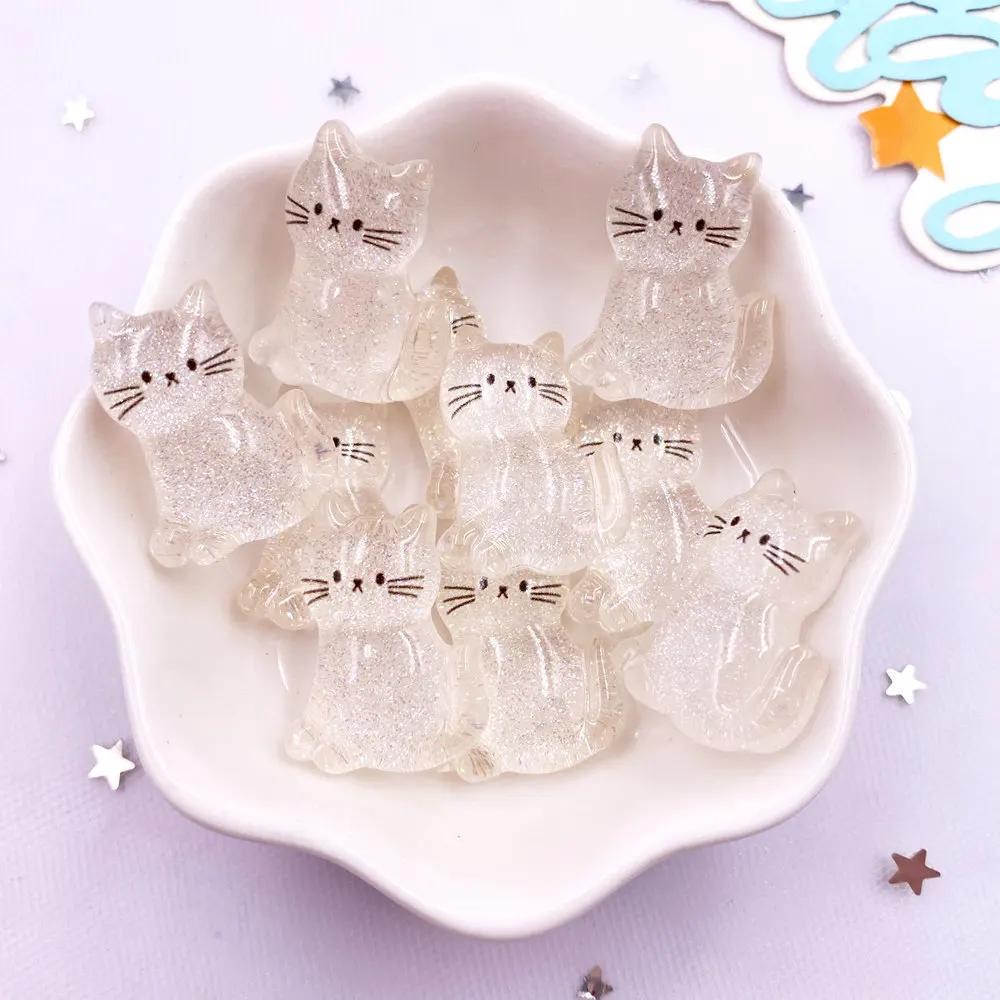 12Pcs Resin Colorful Kawaii Swan Dinosaur Cat Rabbit Butterfly Bear Figurines Flatback Rhinestone DIY Bow Decor Scrapbook Crafts