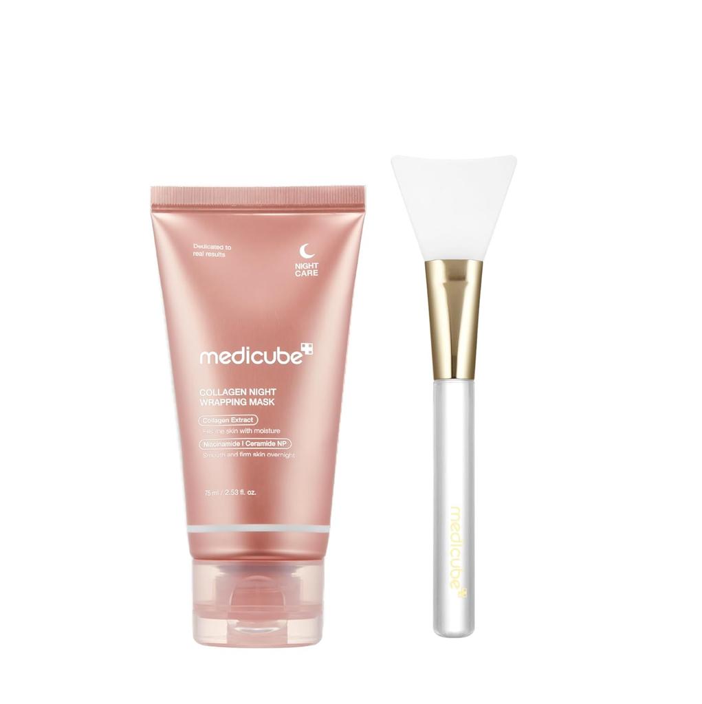 Medicube Collagen Night Wrapping Mask 75ml Set (+Jelly Brush)