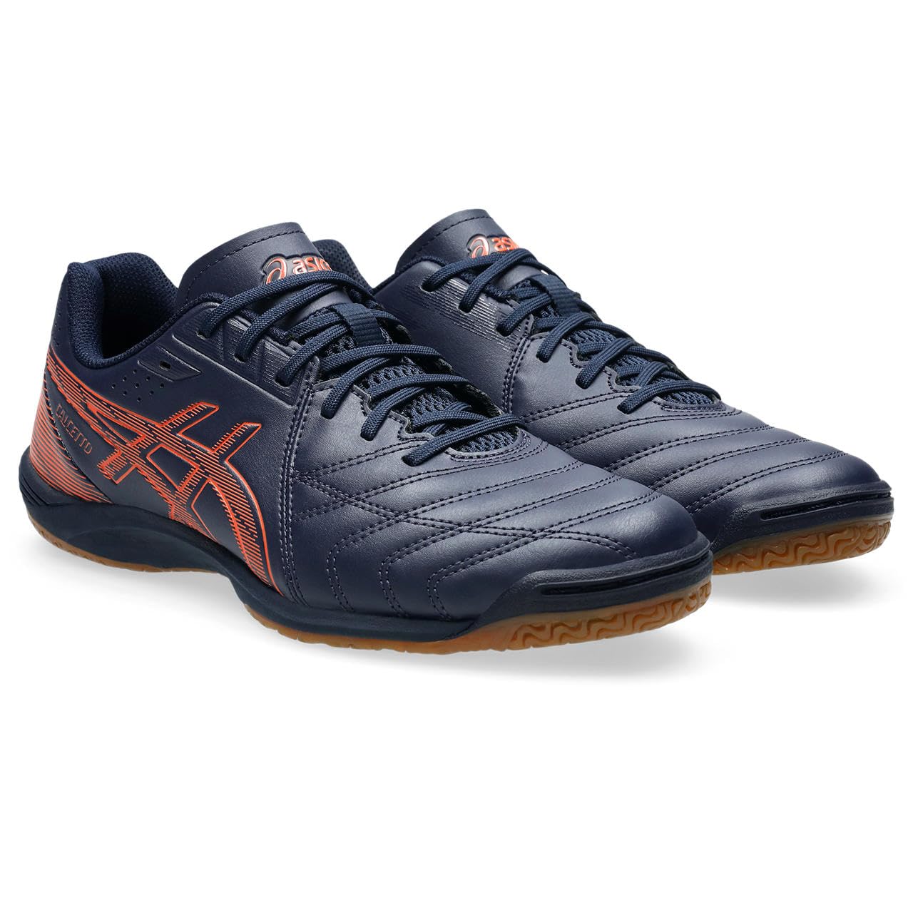 

ASICS CALCETTO WD 9 Футзал Унисекс Размер 401 3E Обувь, 1113A037, Взрослый, (Полуночный/Хабанеро), 25,5 см,