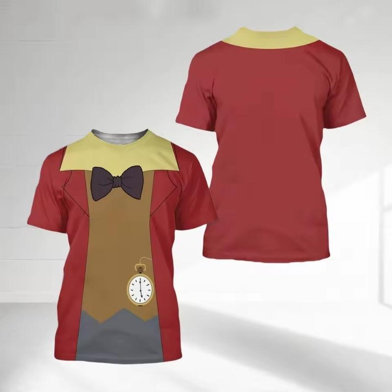 

Wonderland Cosplay 3D Print T-shirt Men s Women s Casual Short Sleeve Tops Summer Cartoon Oversized Tshirt XS