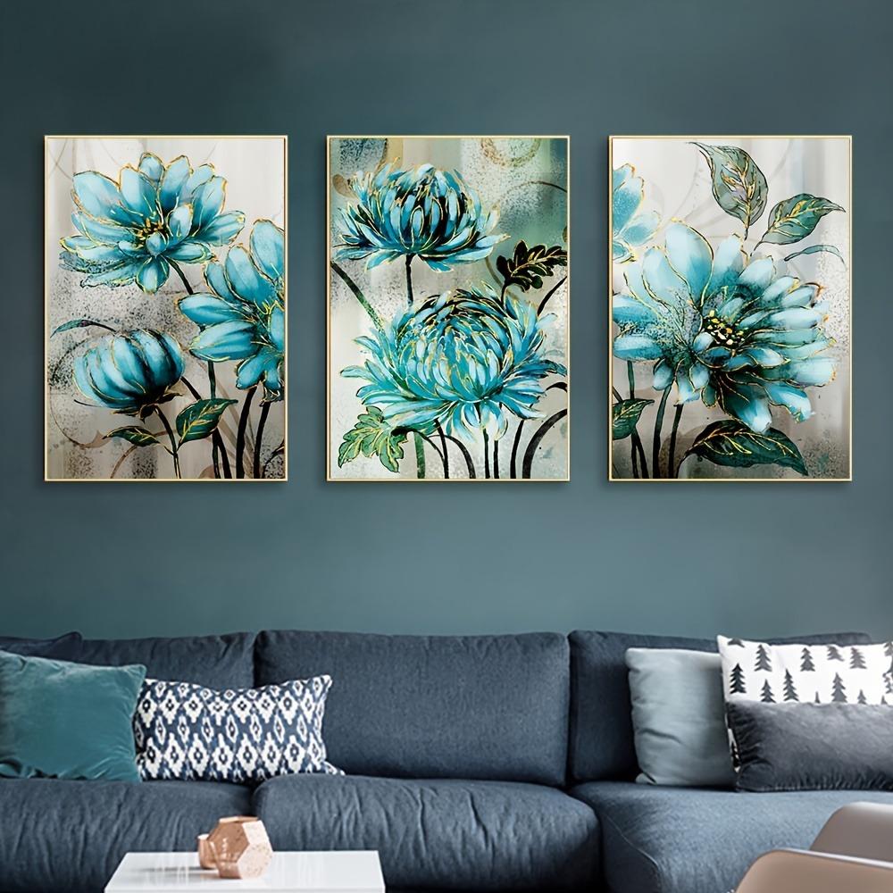 Scandinavian Abstract Wall Art Flower Poetry Stereoscopic HD Canvas Poster Prints Home Bedroom Living Room Decoration