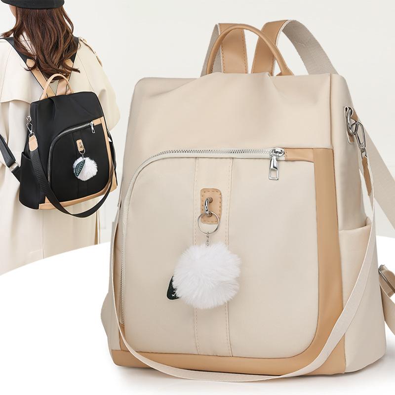 Simple Commuter Backpack Women's New Class Travel Anti-theft Backpack Large Capacity Casual Hand Carry Shoulder Bag